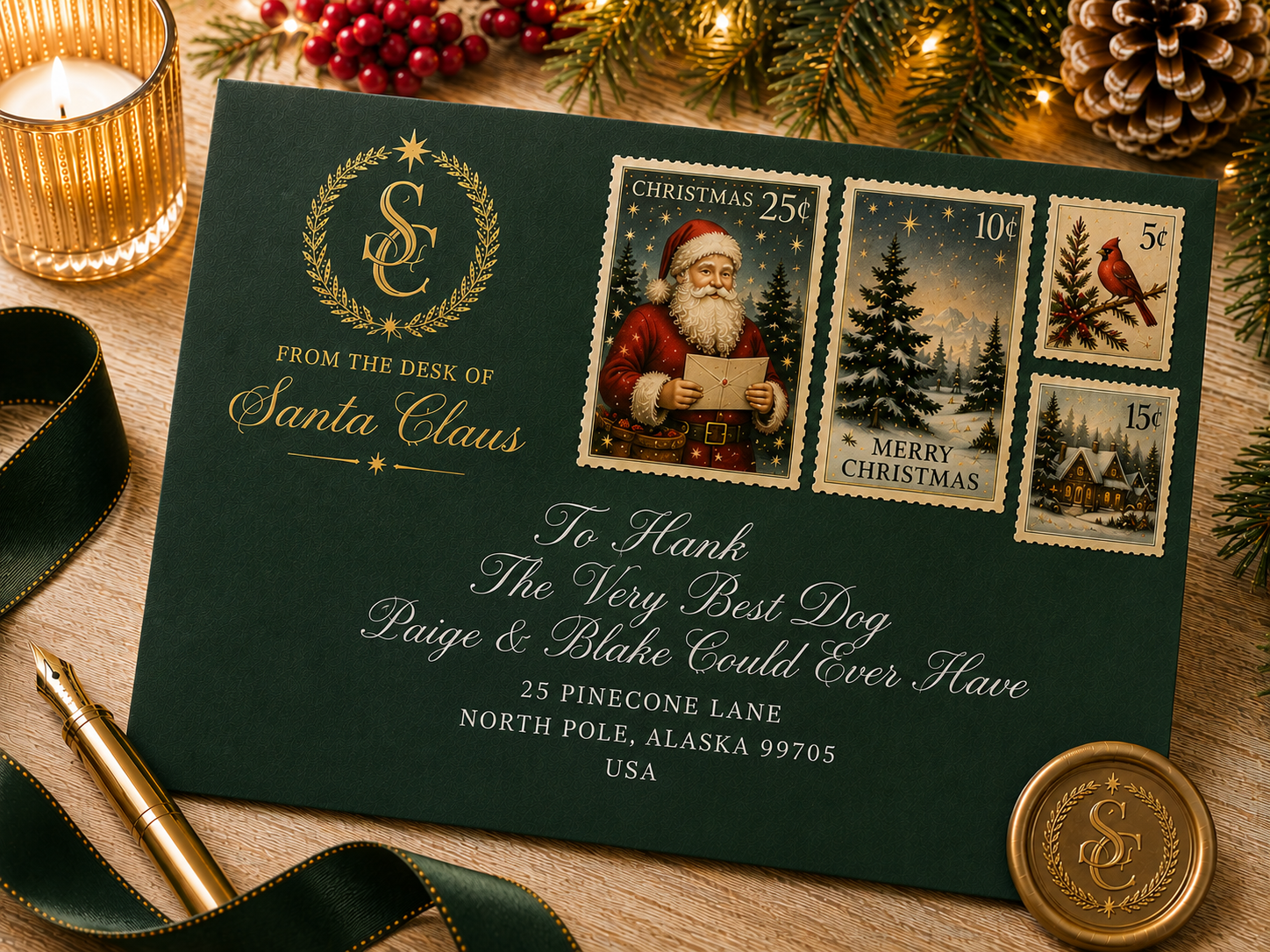 Personalized Letter from Santa for Your Pet